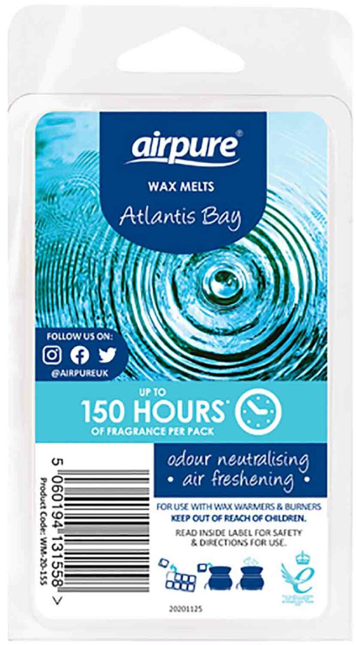 AirPure Atlantis Bay 68 g vonný vosk příslušenství