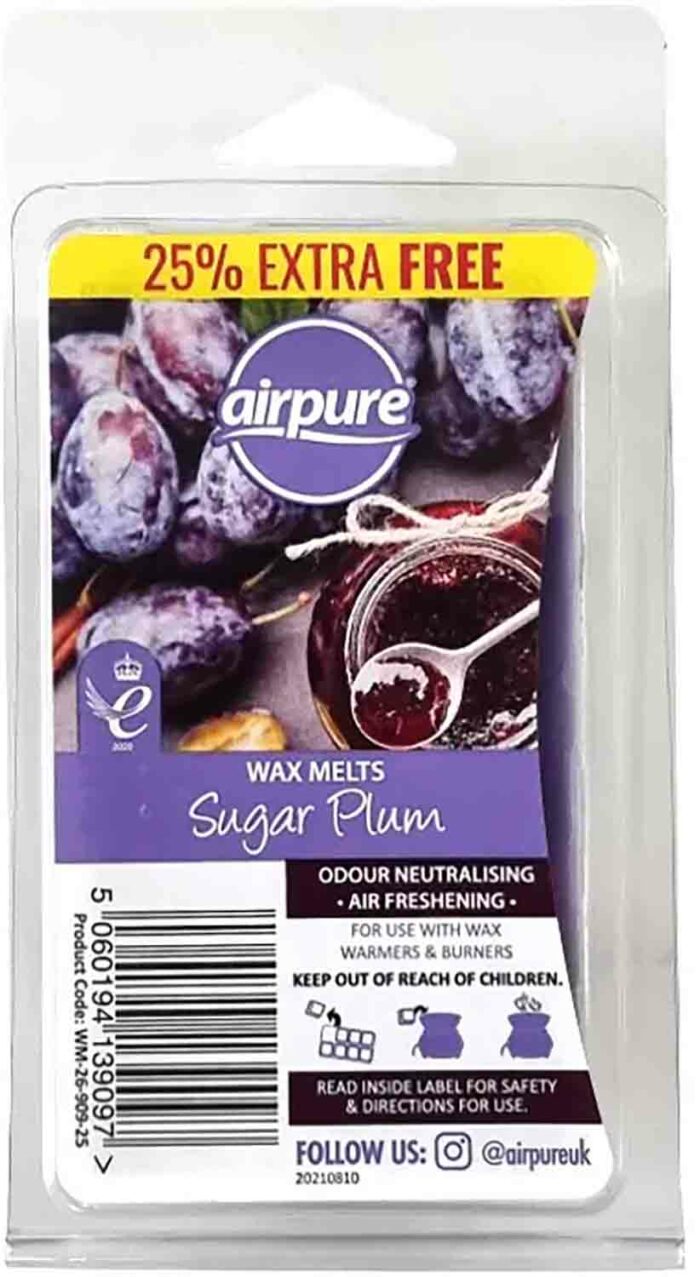 AirPure Sugar Plum 68 g vonný vosk příslušenství