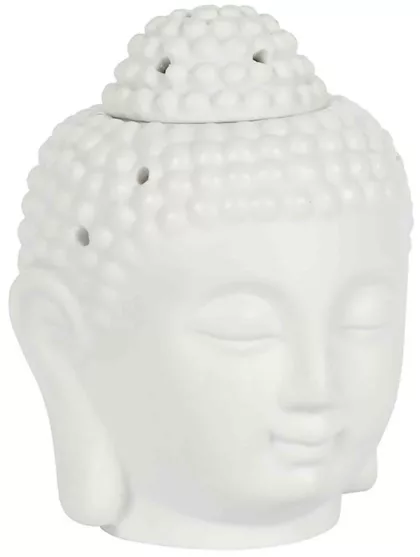 Aromalampa Buddha bílá