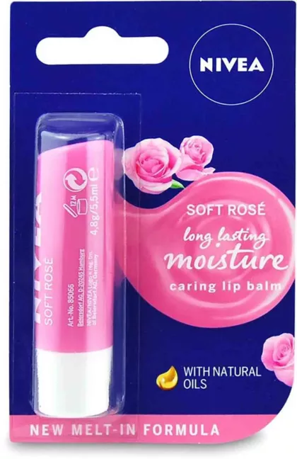 Balzám na rty Nivea Soft Rose