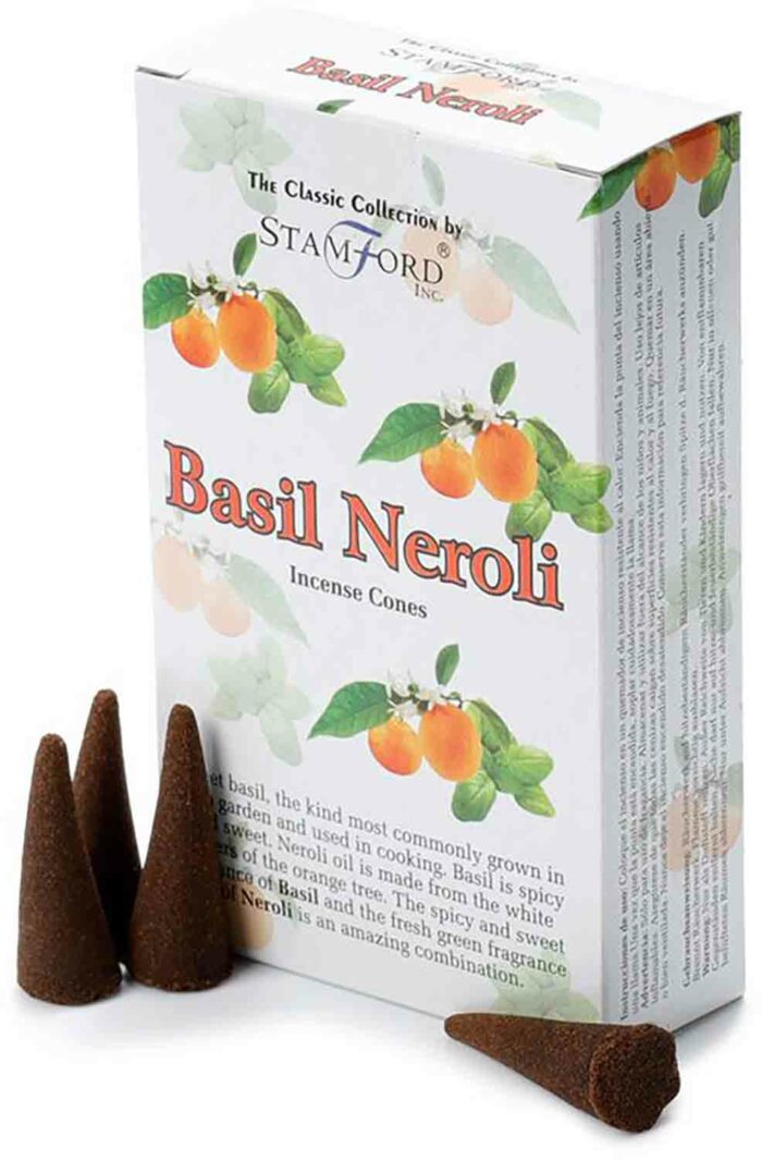 Basil Neroli Stamford vonné kužely příslušenství