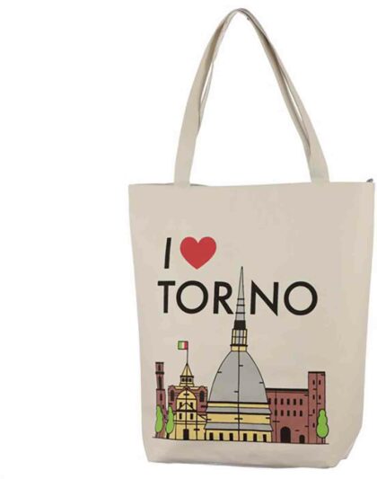 Taška se zipem I love Torino