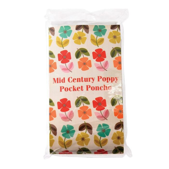 Pončo Rex London Mid Century Poppy