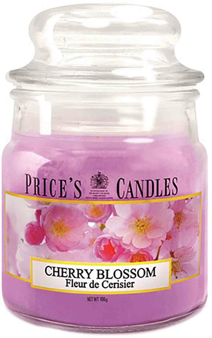 Price´s Candles Cherry Blossom 100 g vonná svíčka příslušenství