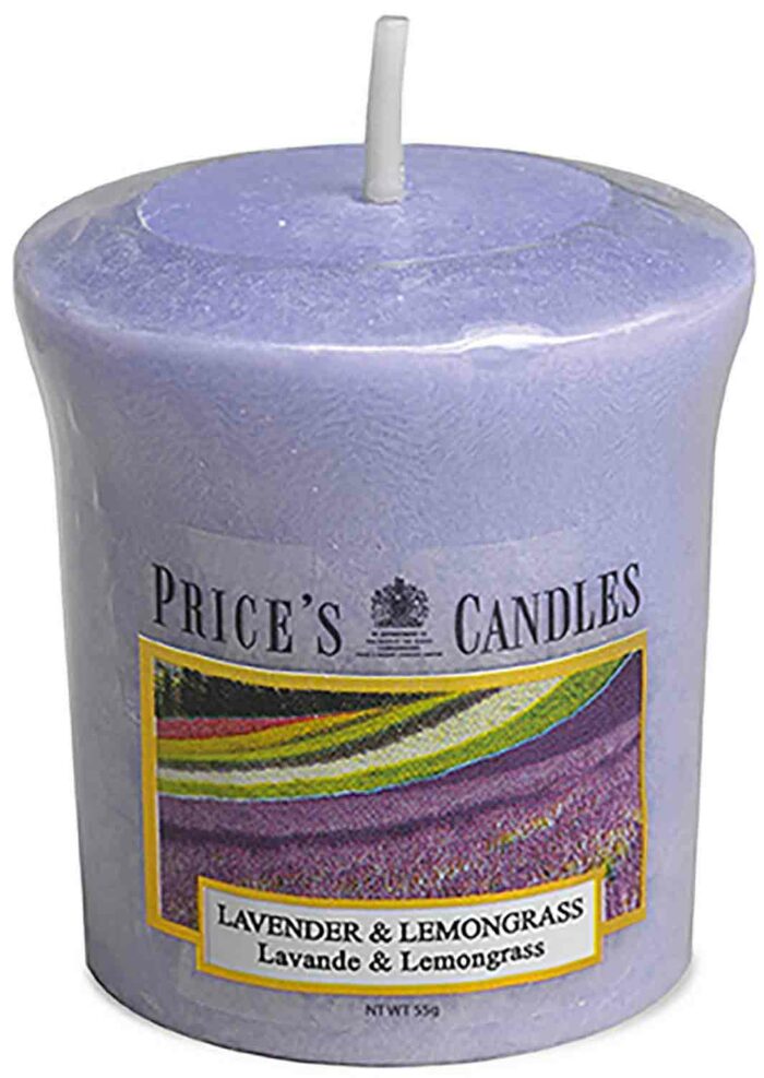 Price´s Candles Lavender & Lemongrass 55 g votivní svíčka příslušenství