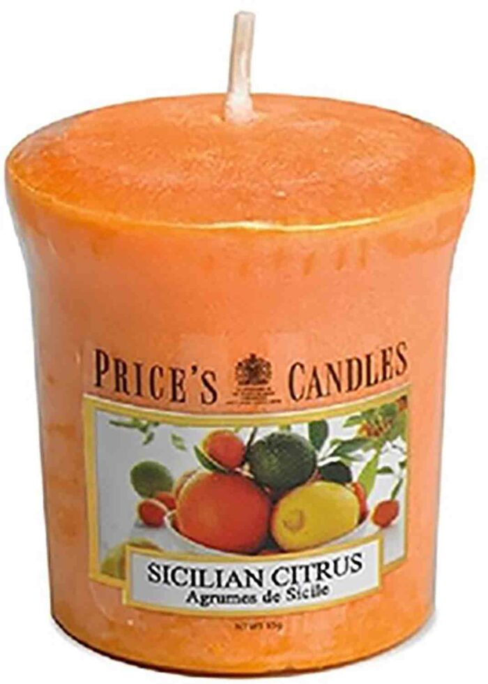 Price´s Candles Sicilian Citrus 55 g votivní svíčka příslušenství