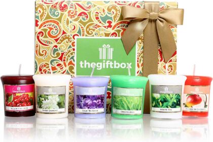 TheGiftBox Gold 6 kusů votivních svíček