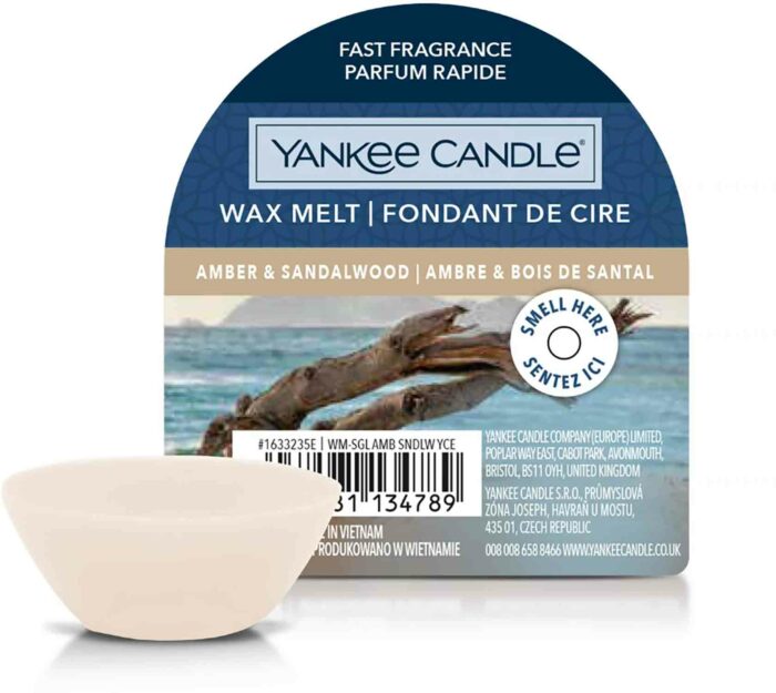 Yankee Candle Amber & Sandalwood 22g Vosk příslušenství