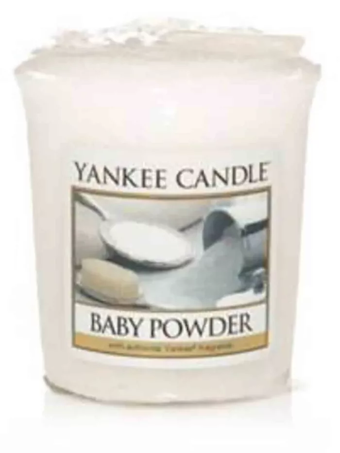 Yankee Candle Baby Powder 49 g votivní svíčka příslušenství