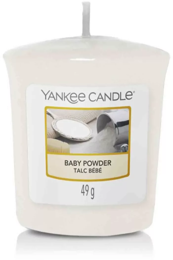 Yankee Candle Baby Powder 49 g votivní svíčka příslušenství