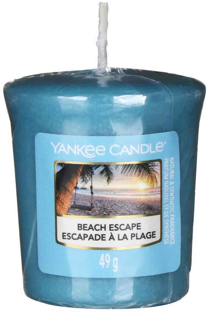 Yankee Candle Beach Escape 49 g votivní svíčka příslušenství