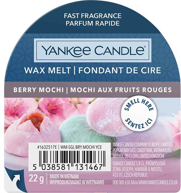 Yankee Candle Berry Mochi 22g vonný vosk příslušenství