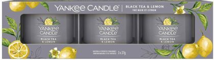 Sada votivních svíček Yankee Candle Black Tea & Lemon