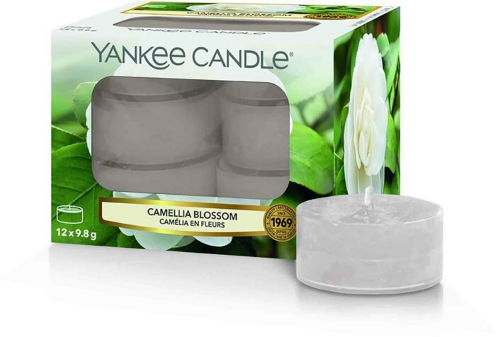 Yankee Candle Camellia Blossom - 12 kusů čajové svíčky příslušenství