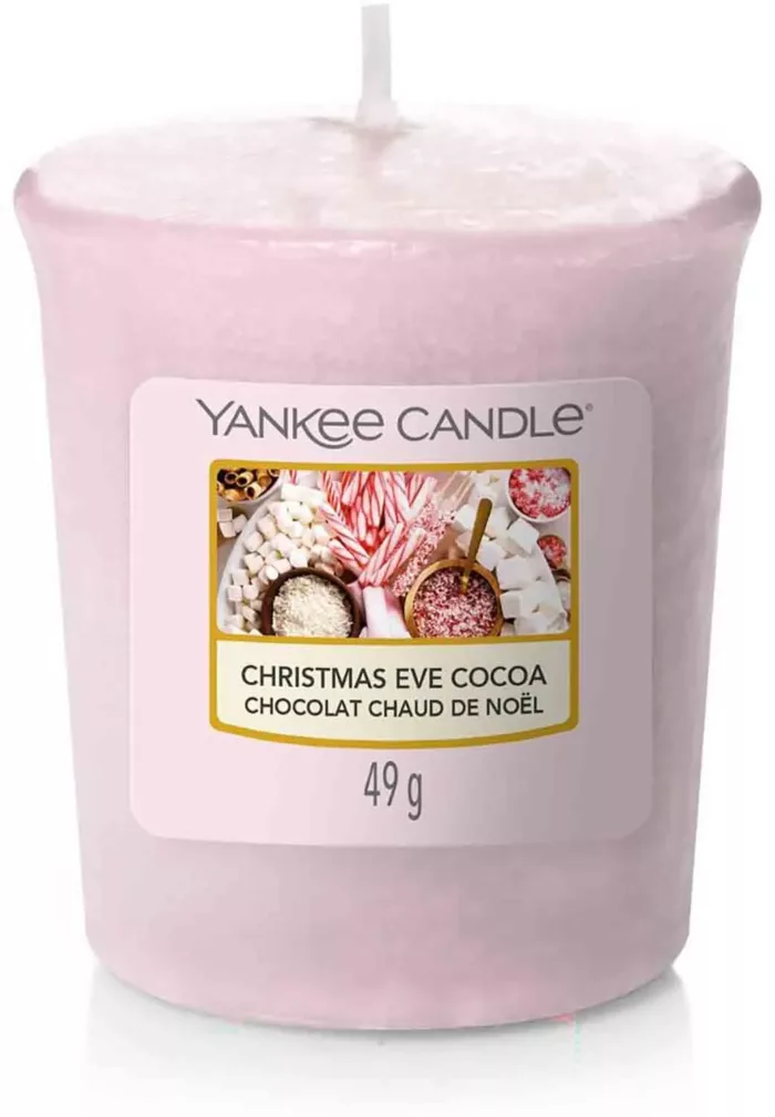 Yankee Candle Christmas Eve Cocoa 49 g votivní svíčka příslušenství