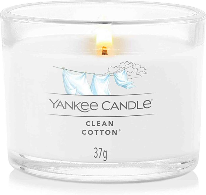 Yankee Candle Clean Cotton sada votivních svíček příslušenství