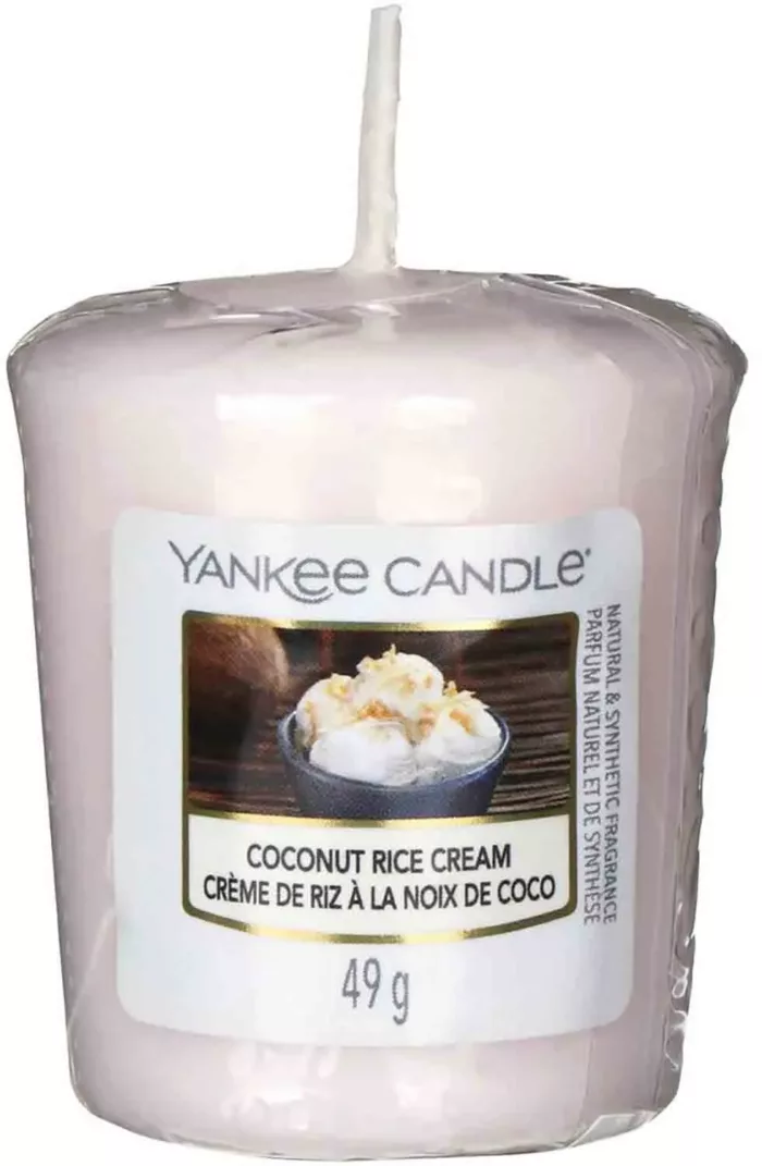 Yankee Candle Coconut Rice Cream 49 g votivní svíčka příslušenství