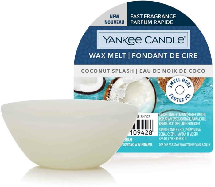 Yankee Candle Coconut Splash 22g vonný vosk příslušenství