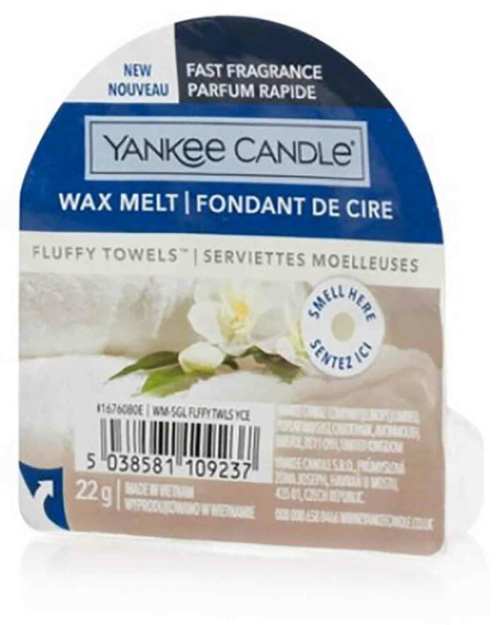 Yankee Candle Fluffy Towels 22 g vonný vosk příslušenství