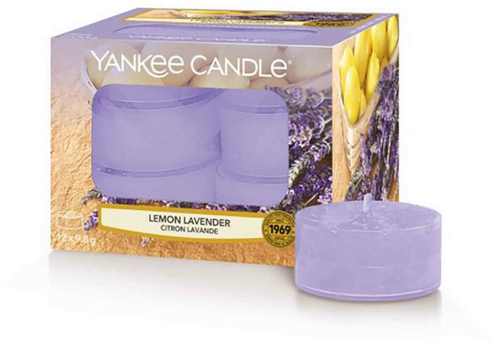 Čajové svíčky Yankee Candle Lemon Lavender - 12 kusů