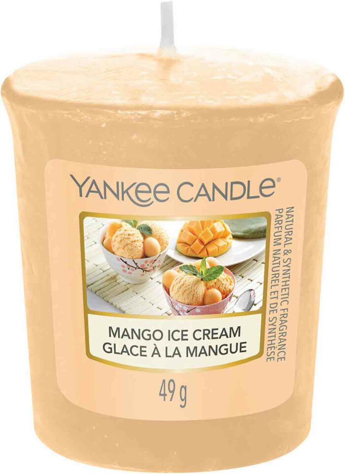 Yankee Candle Mango Ice Cream 49 g votivní svíčka příslušenství