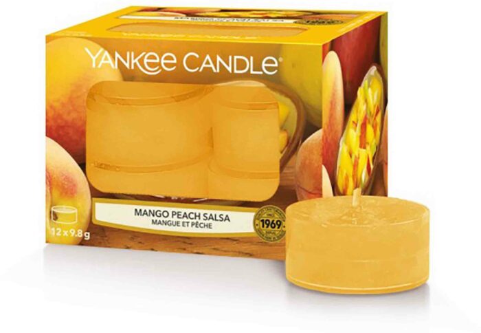 Čajové svíčky Yankee Candle Mango Peach Salsa - 12 kusů