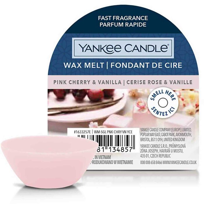 Yankee Candle Pink Cherry & Vanilla 22g Vosk příslušenství