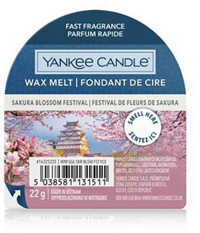 Yankee Candle Sakura Blossom Festival 22g vonný vosk příslušenství