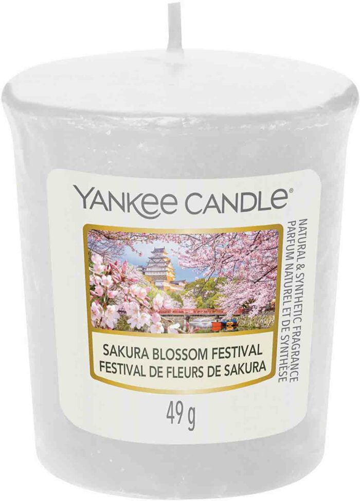 Yankee Candle Sakura Blossom Festival 49 g votivní svíčka příslušenství