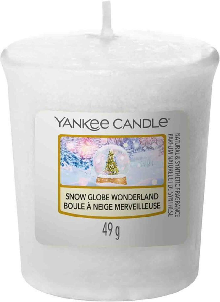 Yankee Candle Snow Globe Wonderland 49 g votivní svíčka příslušenství