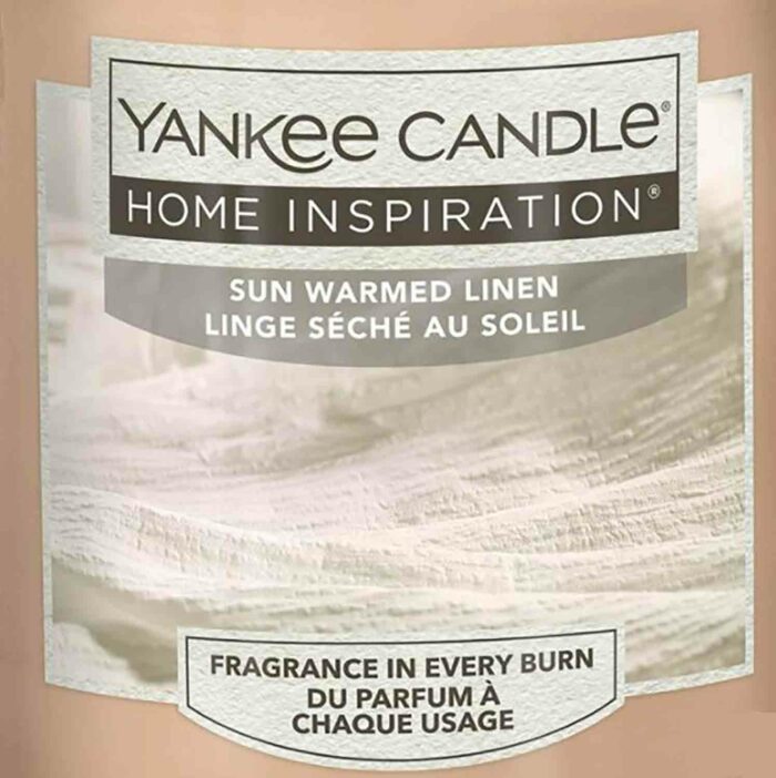 Yankee Candle Sun Warmed Linen 22 g - Crumble vosk příslušenství