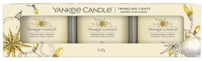 Yankee Candle Twinkling Lights sada votivních svíček příslušenství