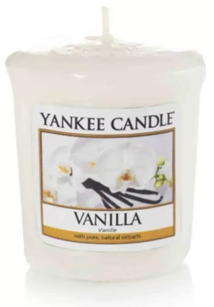 Yankee Candle Vanilla 49 g votivní svíčka příslušenství