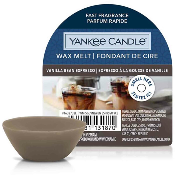 Yankee Candle Vanilla Bean Espresso 22g Vosk příslušenství