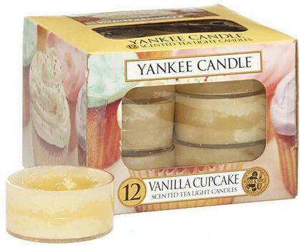 Čajové svíčky Yankee Candle Vanilla Cupcake - 12 kusů