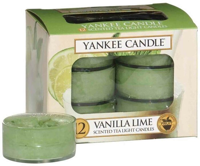 Čajové svíčky Yankee Candle Vanilla Lime - 12 kusů