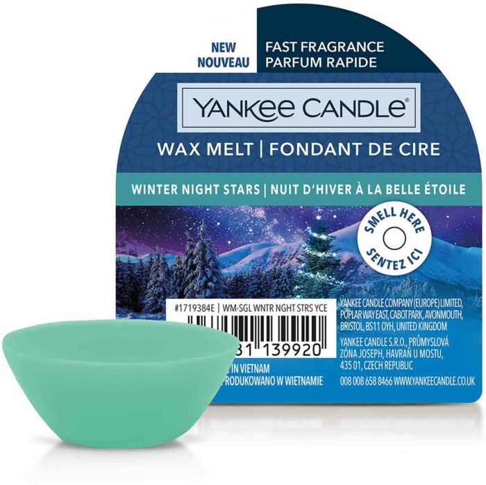 Yankee Candle Winter Night Stars 22g vonný vosk příslušenství